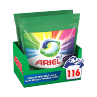Detergent de rufe capsule Ariel All-in-One PODS Color, 116 spalari