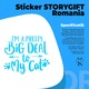 Sticker Exterior pentru cei care sunt importanti pentru pisicile lor - feline, Vinyl Albastru, 50 cm