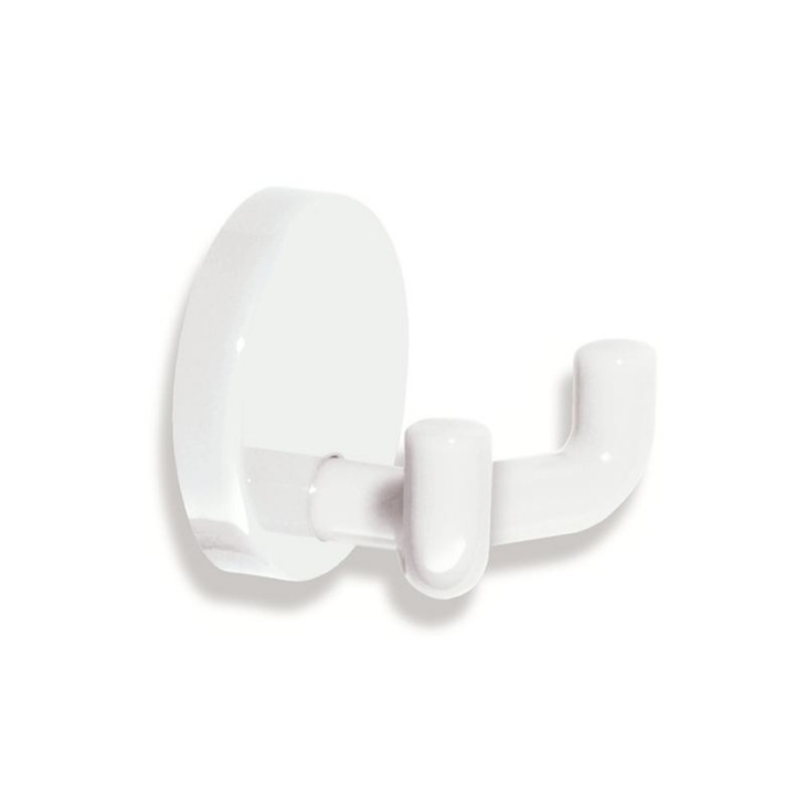 Carlig dublu 50mm alb 477.90.025 99 Hewi