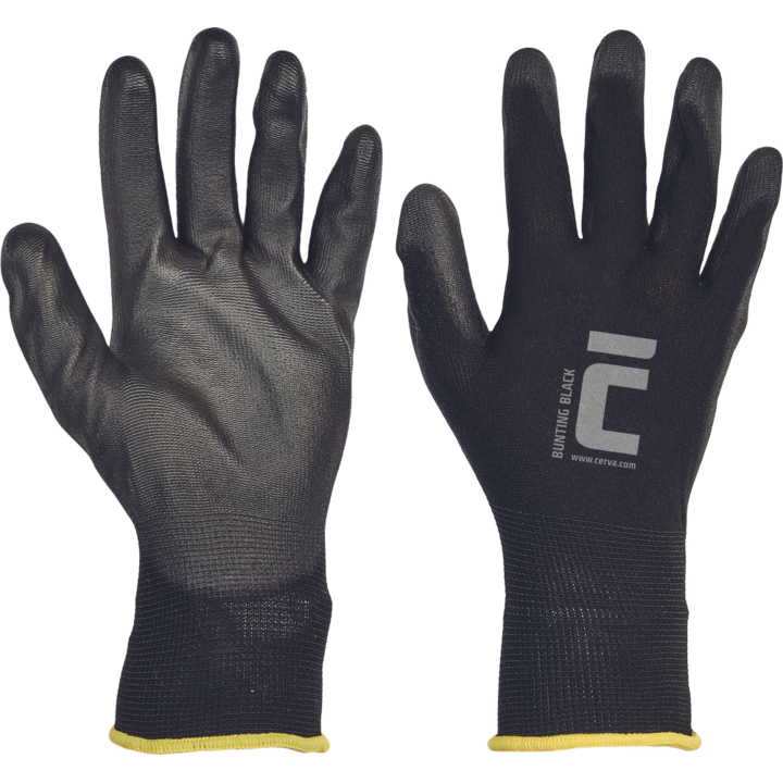 Ръкавици BUNTING, черни, мас. 10, Сърната