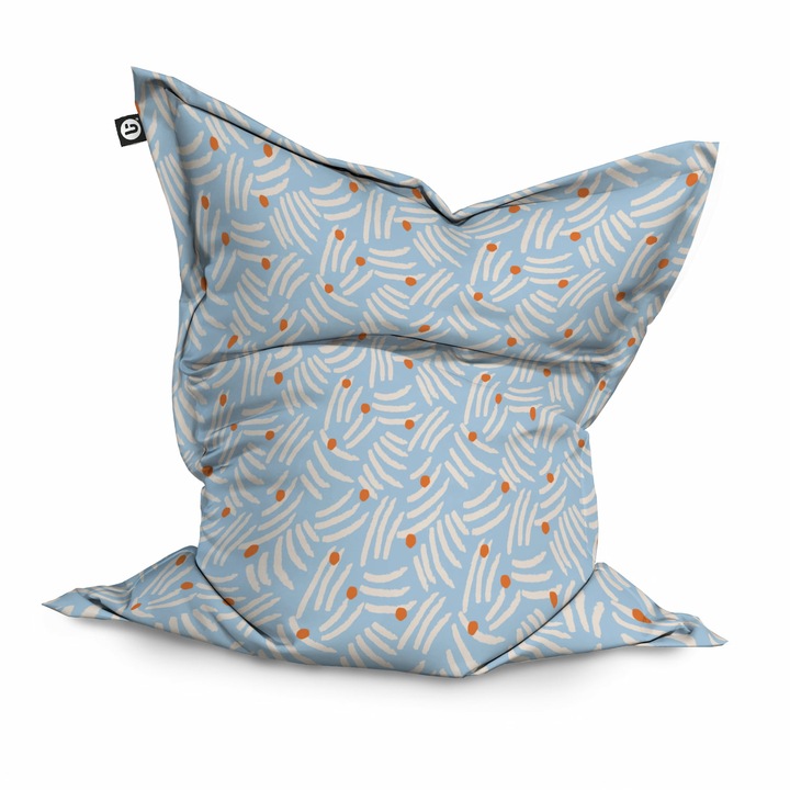 Fotoliu Updeco Puf Bean Bag tip Perna, impermeabil, indoor/outdoor, sac interior, 115 x 150 x 25 cm, voyage