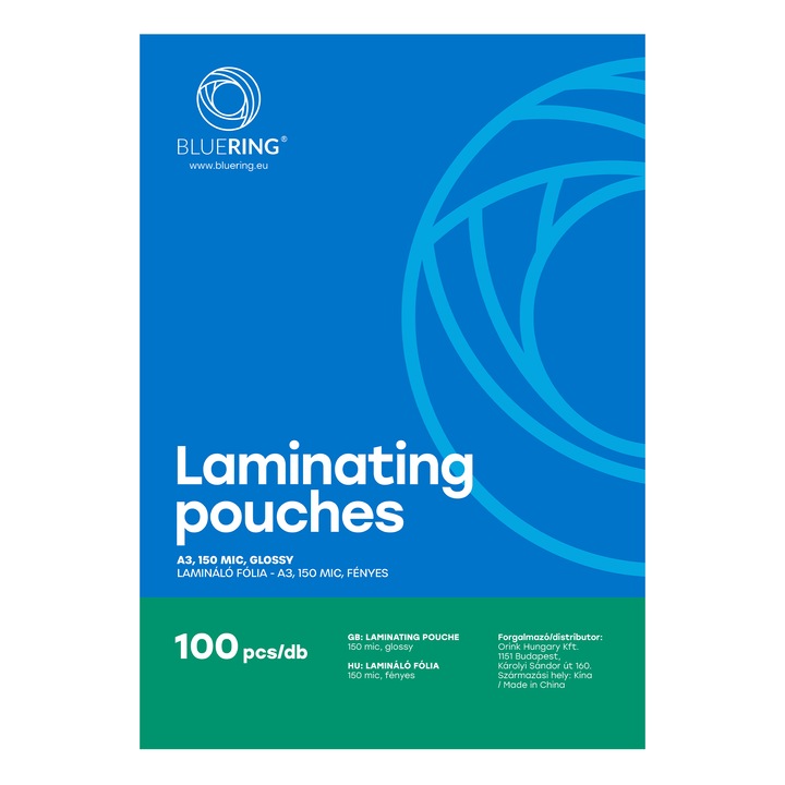 Lamináló fólia A3 150 micron 100 db /doboz