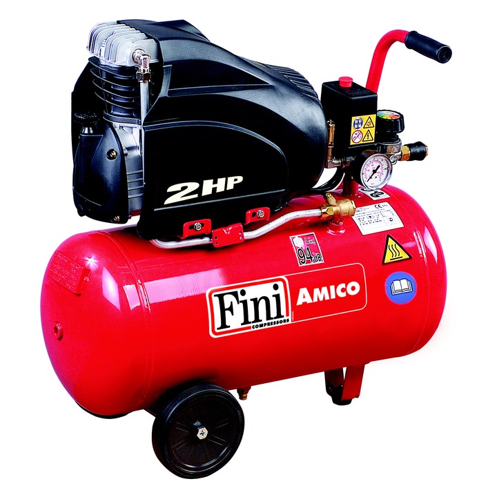 Компресор с бутало Fini AMICO 25/2500, 24 л, 1500 W, 8 бара