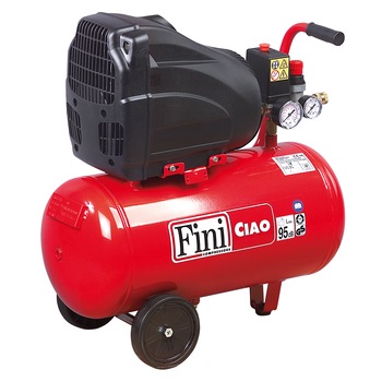 Compresor cu piston Fini CIAO24/OL1850, 24 l, 1100 W, 8 Bar Compresor cu piston Fini CIAO24/OL1850, 24 l, 1100 W, 8 Bar