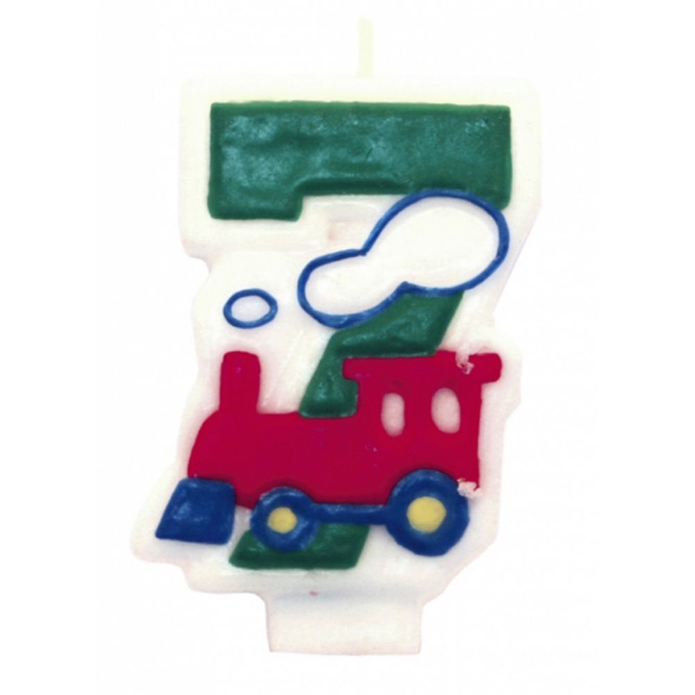 Lumanare Cifra 7 figurina baietel, Amscan, 1 buc