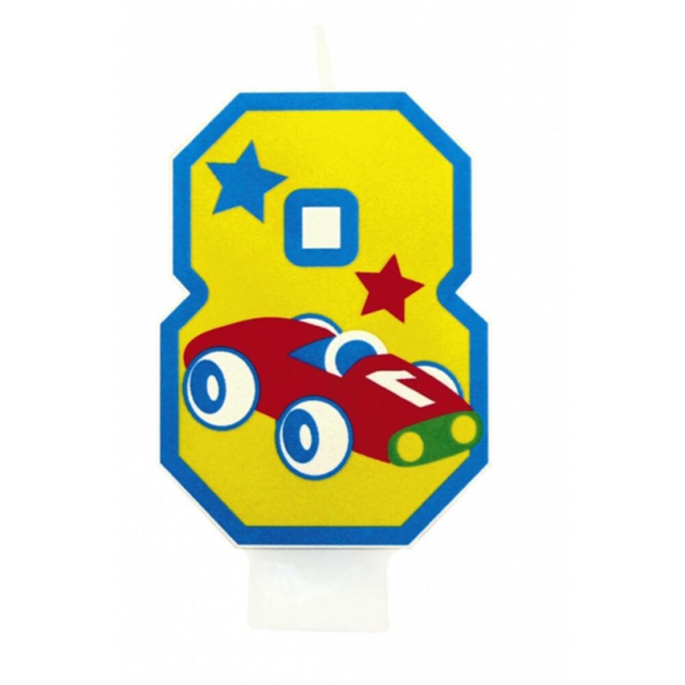 Lumanare cifra 8 figurina baietel, Amscan, 1 buc