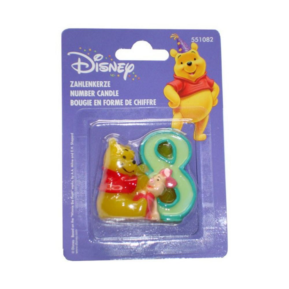 Lumanare cifra 8 Winnie the Pooh, Riethmueller, 1 buc