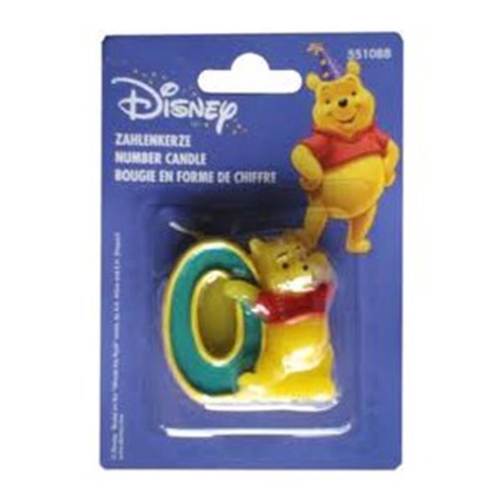 Lumanare cifra 0 cu Winnie the Pooh, Riethmueller, 1 buc