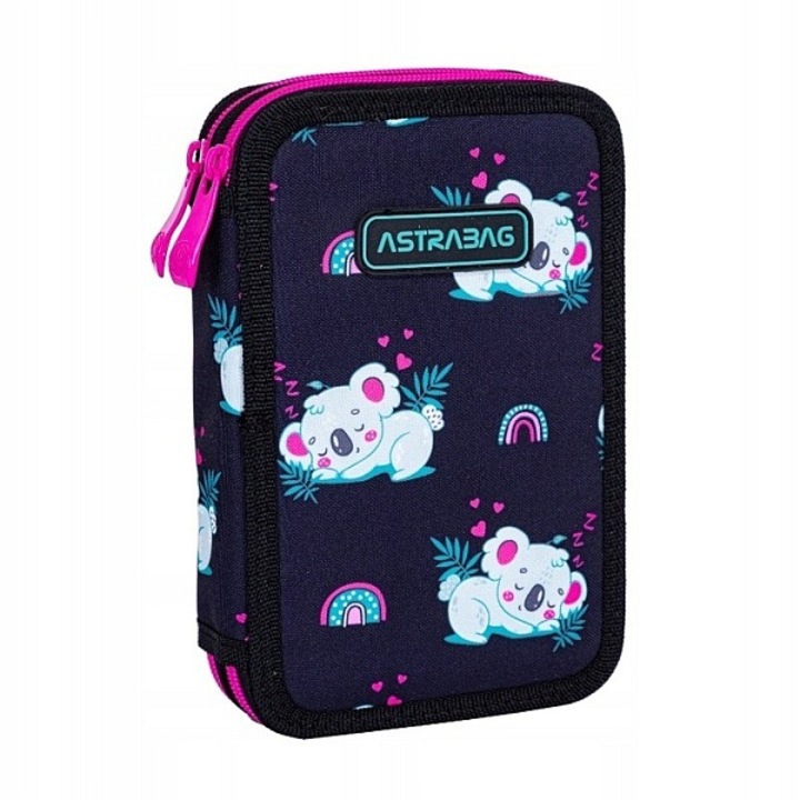Двоен несесер с аксесоари ASTRABAG Спящи Коали, AC21, 20,5 х 13 х 4,5 см