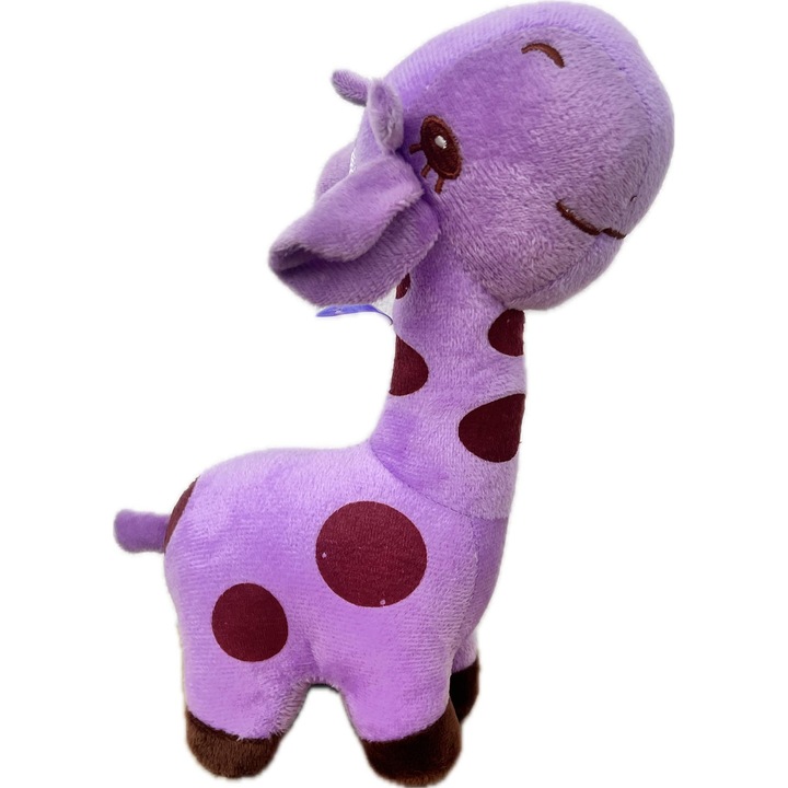 Jucarie plus, Girafa Mov cu buline, 24 cm