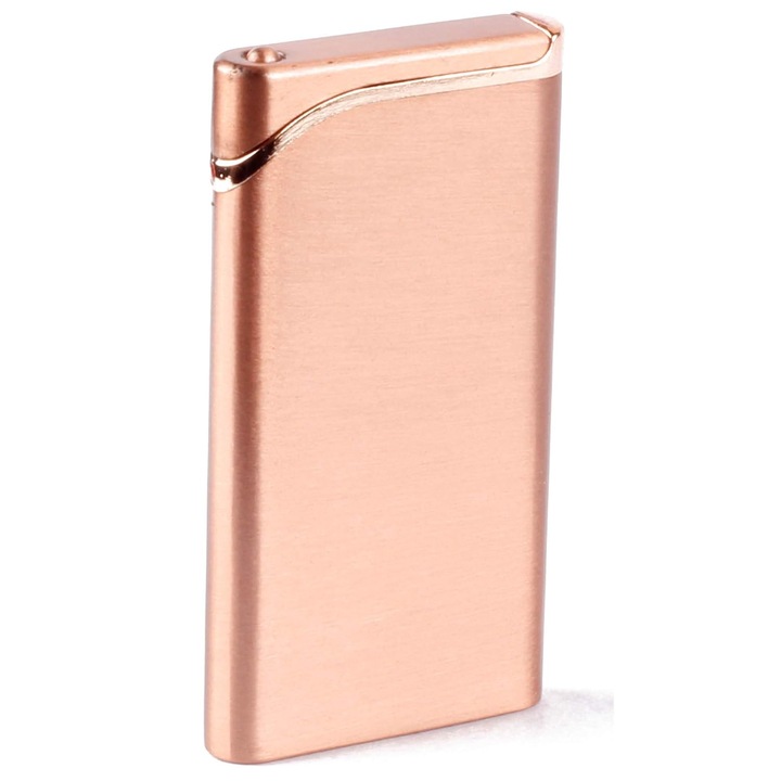 Bricheta Metalica, Slim, Antivant, Auriu rose, 9 cm x 1 cm x 3 cm, Dalimag