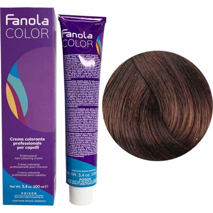 Трайна техническа боя за коса - Fanola Color Cream 6.34 Golden Blonde Dark Copper - Fanola