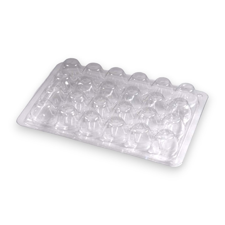 Caserole pentru oua de prepelite, 24 cuiburi, 100 buc/set