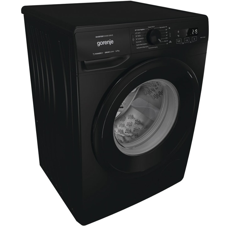 Gorenje Masina de spalat, WNRPI74APSB, 7 kg, 1400 rpm, Negru