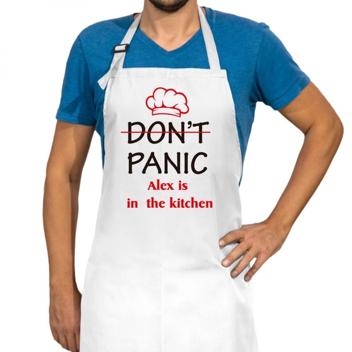 Sort de bucatarie „Don’t panic”
