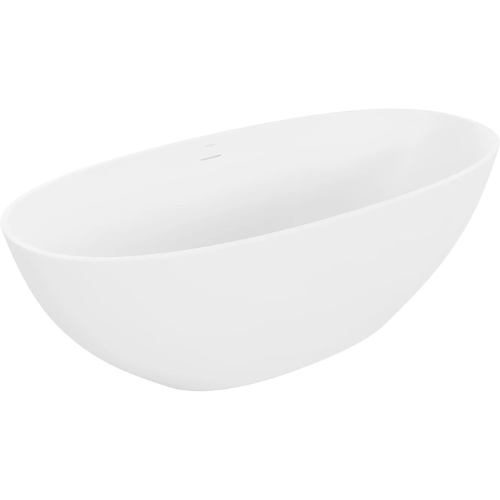 Cada de sine statatoare, Mexen, Bari, 165 x 75 cm, Compozit mineral, Alb