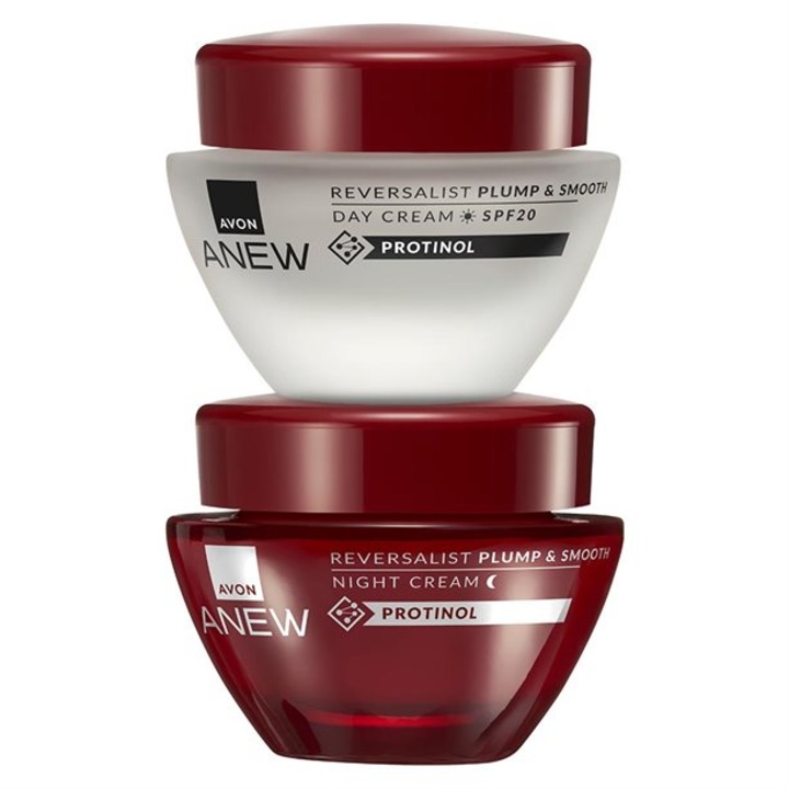 Set Anew Reversalist - Crema de zi SPF 20 50 ml si Crema de noapte 50 ml, Avon, 100 ml