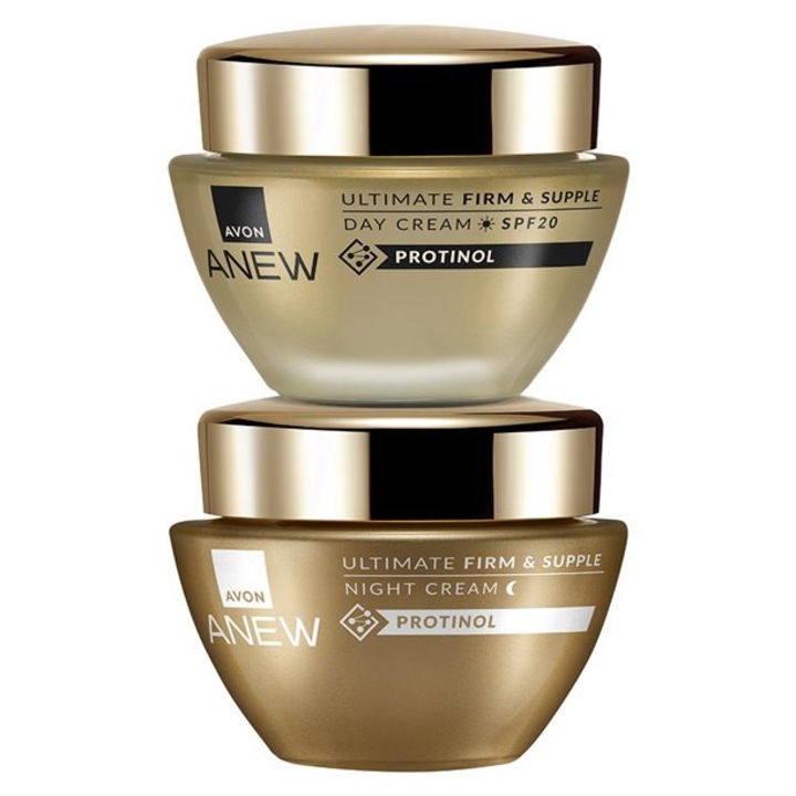 Set Anew Ultimate- Crema de zi SPF 20 50 ml si Crema de noapte 50 ml, Avon, 100 ml