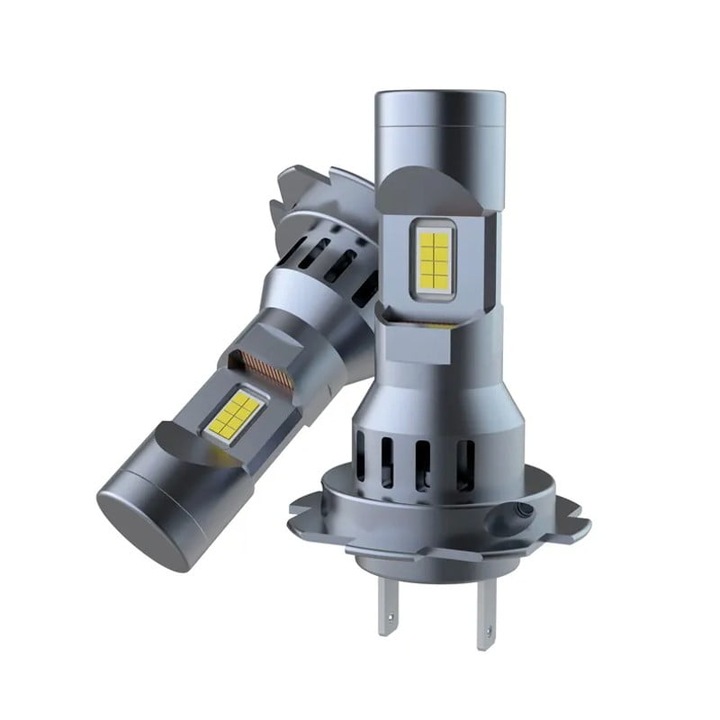 Комплект 2 LED крушки за фар H7 1 до 1 6500k 80w 8000 лумена