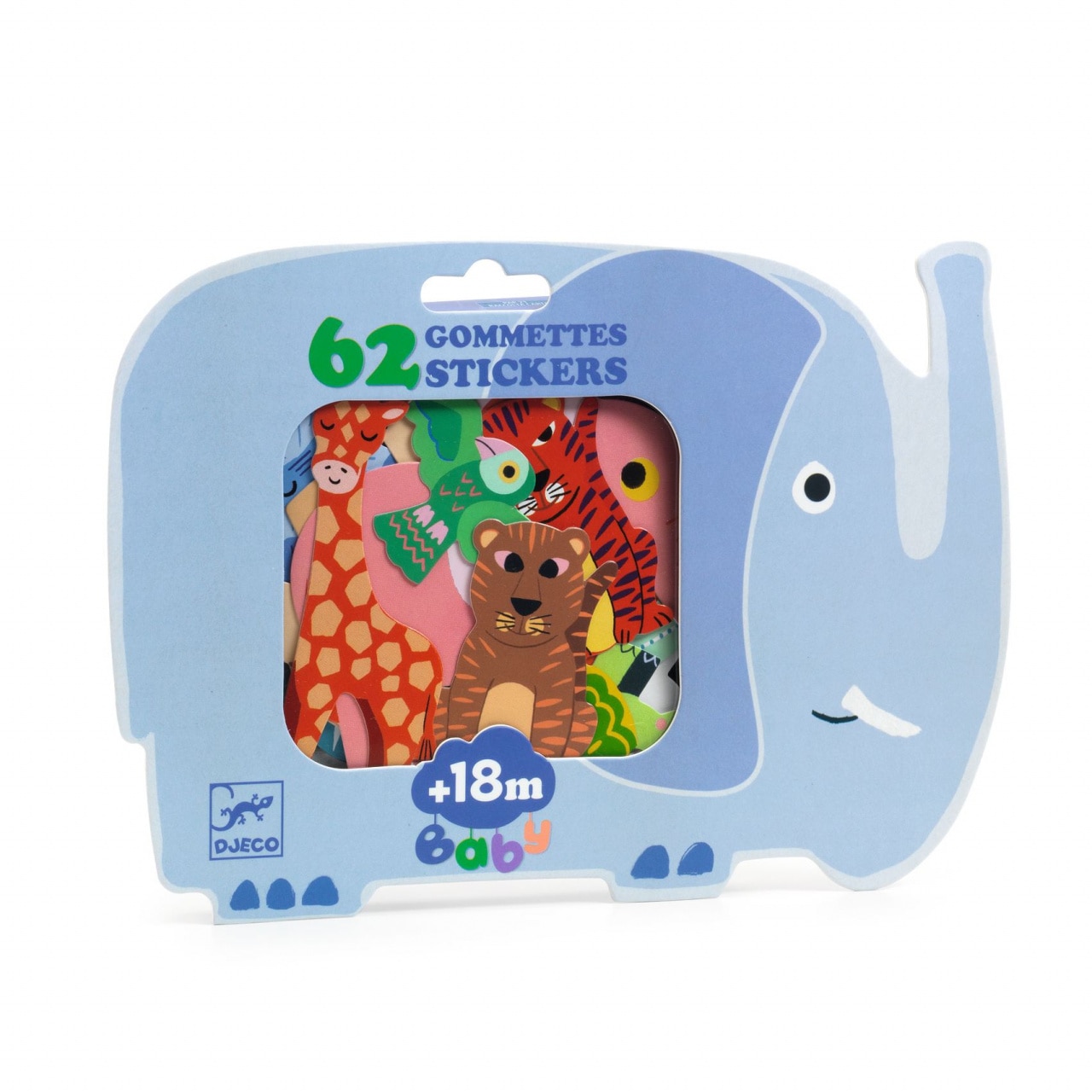 Djeco Francobolli Per Bambini Animali Della Savana | Timbri Colorati Autoadesivi | Gioco Creativo E Didattico - 5
