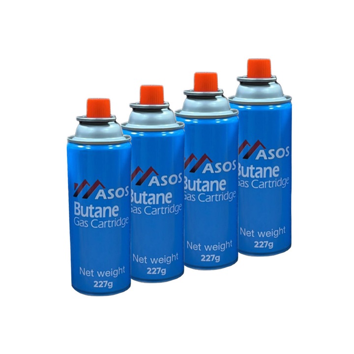 Комплект 4 газови бутилки спрей, за преносим котлон, ArteNova, 227g - 410ml, Artenova