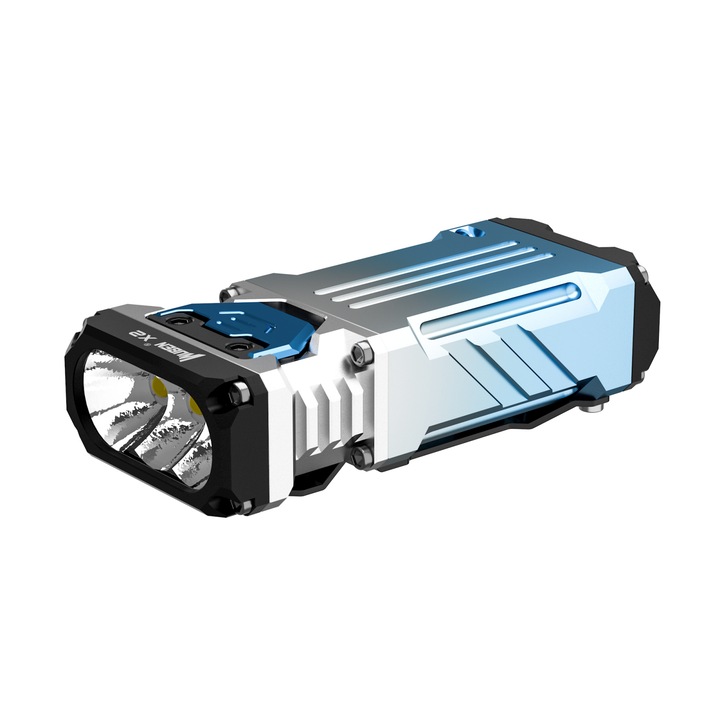 EDC акумулаторен фенер, 2500 LM, син цвят, Wuben X2