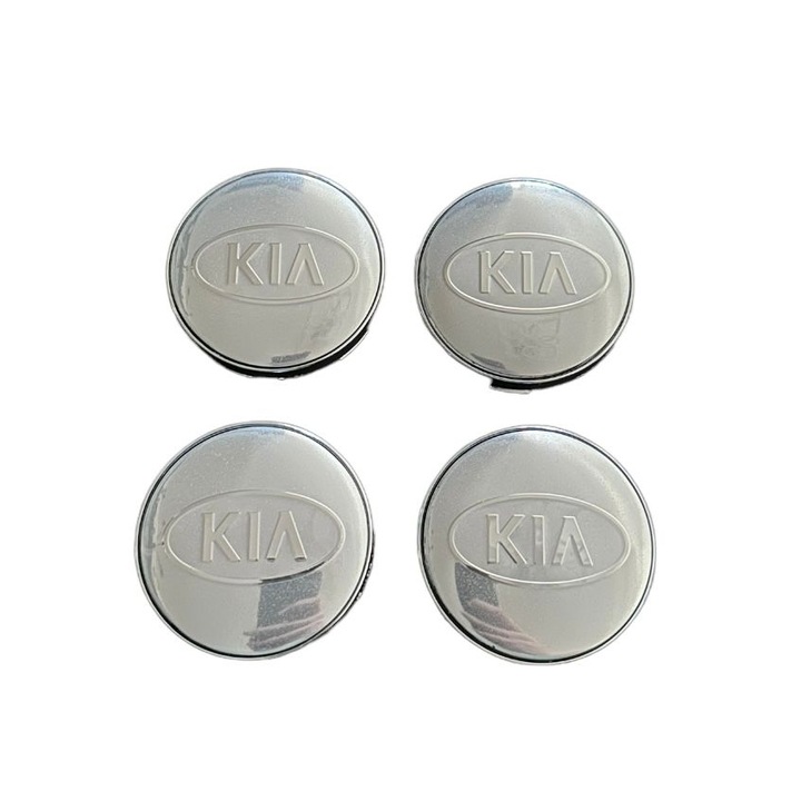 4db kerékburkolat készlet 60mm ezüst Kia kompatibilis/alufelni csere