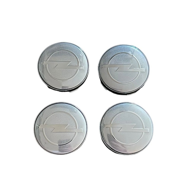 4 db kerékburkolat készlet 60mm Opel ezüst kompatibilis/alufelni csere
