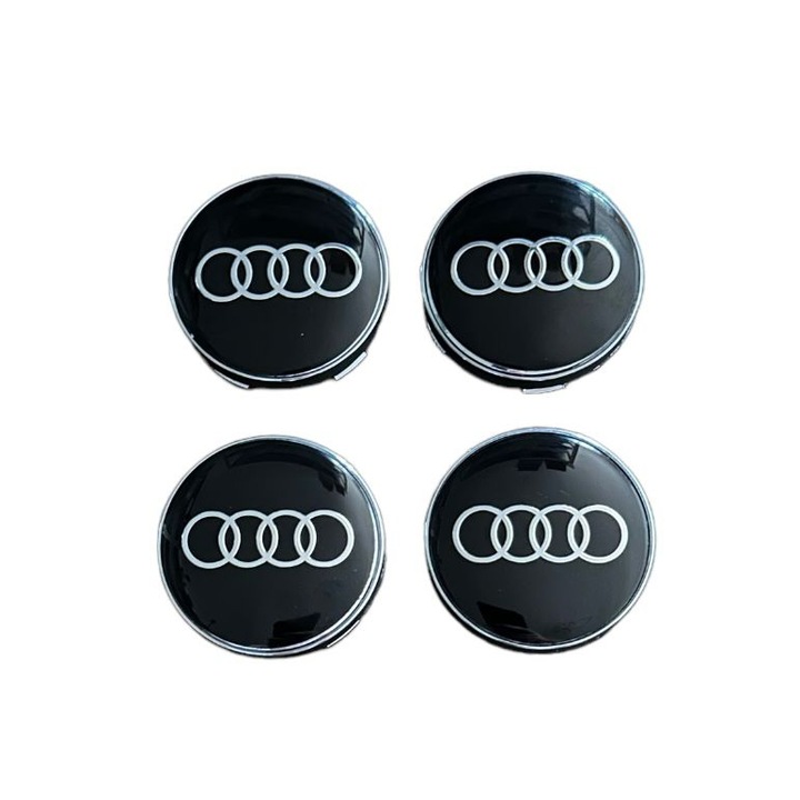 4 db dísztárcsa készlet, 60mm, Audi kompatibilis/alufelni csere