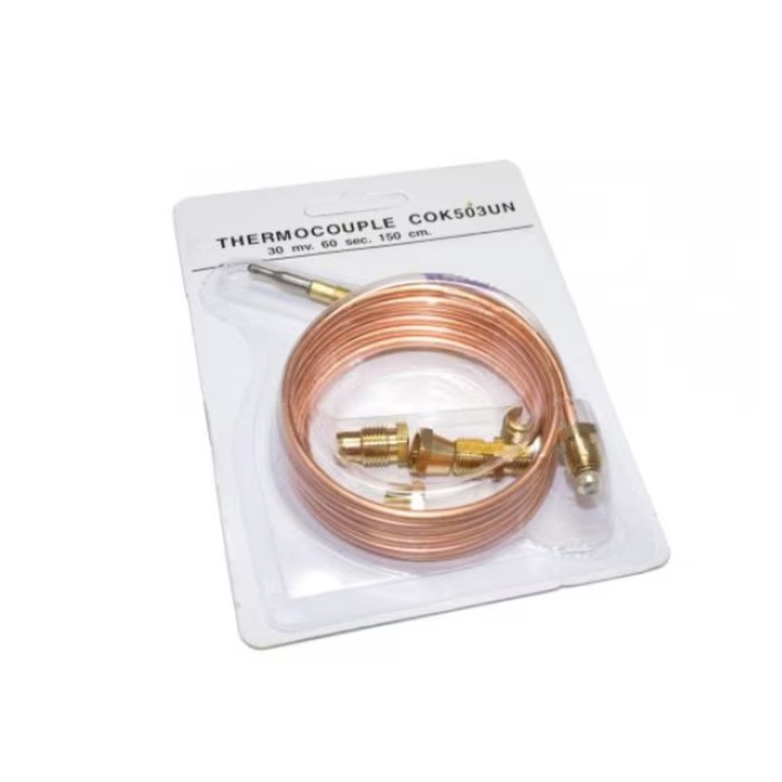 Termocupla Cuptor, Senzor Flacara cu Lungimea de 150 CM Universala pentru Aragaz, Pentzone