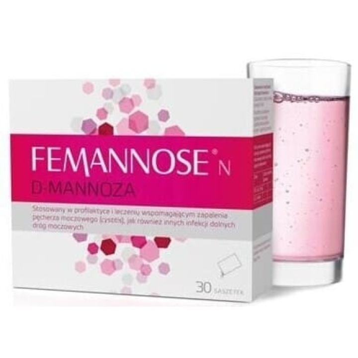 Femannose N D-mannoza, plicuri, 30 buc, profilaxie si tratament infectii urinare