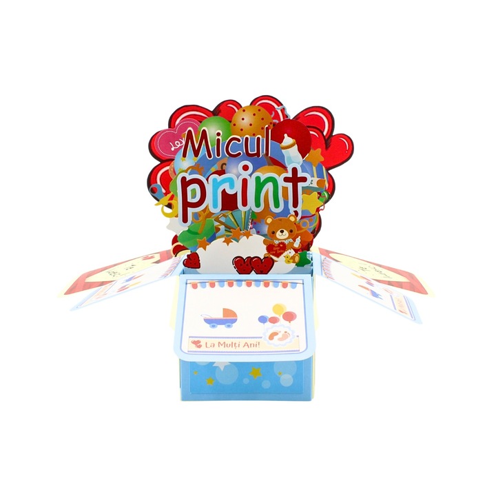 Decoratiune din hartie Magic Pop-Ups Micul print
