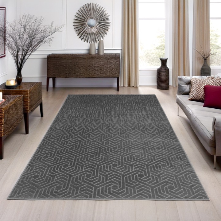 Covor Hilal Armoni Gri antracit 150x220cm