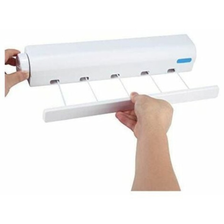 Uscator rufe retractabil QttvbTna, 4-5 linii, suport 8kg, pentru interior/exterior