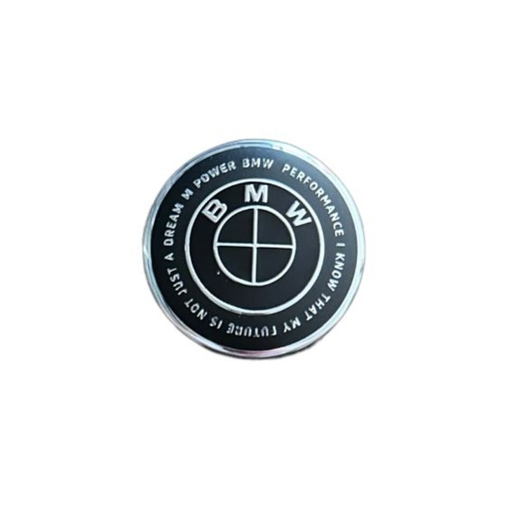 Emblema Volan BMW, 45mm, editie aniversara negru