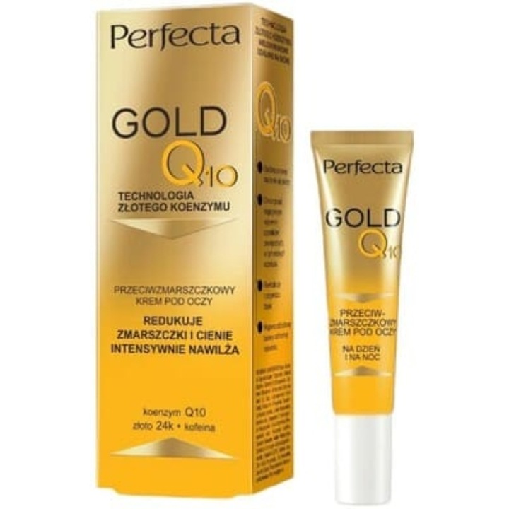 Szemkörnyékápoló krém, DAX Cosmetics, Perfecta Gold Q10, ránctalanító, 15 ml