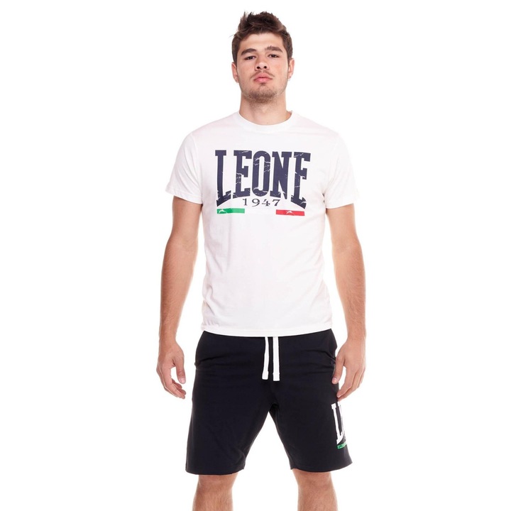 Set Tricou si Short Basic Alb, Alb