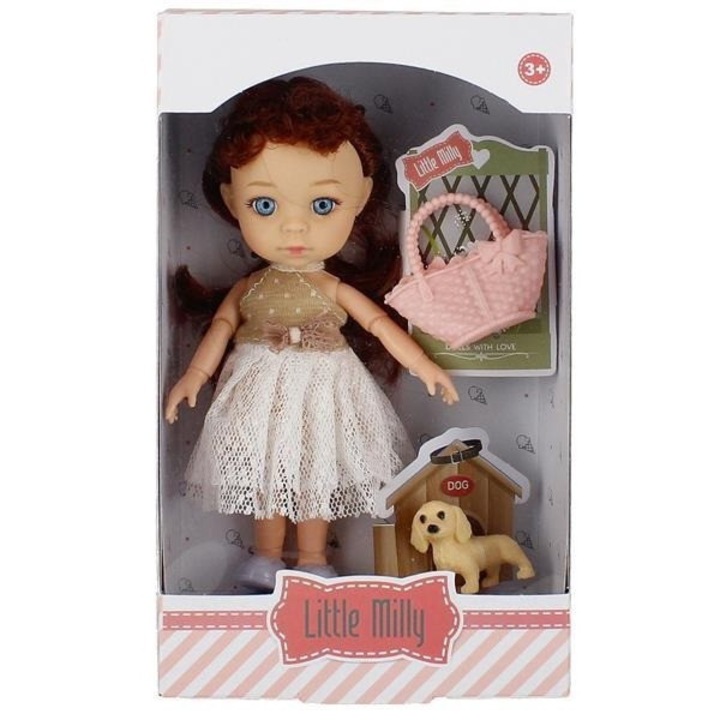 Papusa Mega Creative Little Milly, multicolor, 15cm, 3 ani+