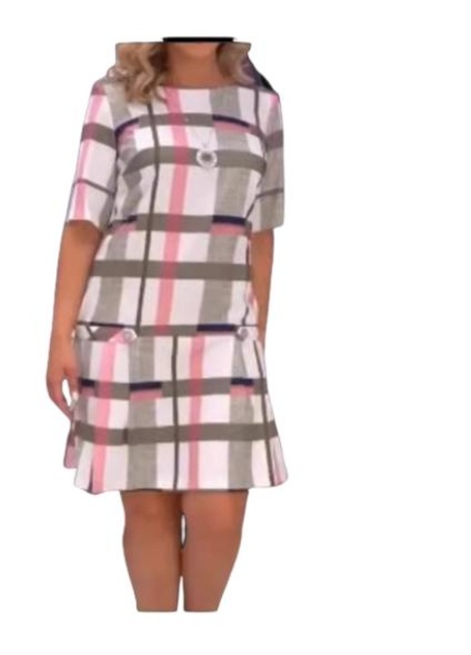 Elegáns tavaszi ruha234, Rózsaszín