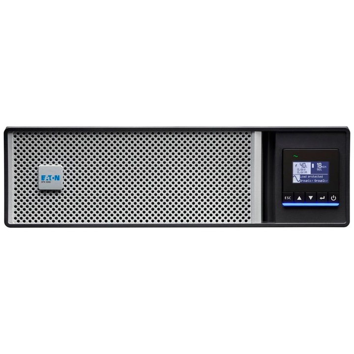 Непрекъсваемо захранване EATON - 2200VA - 5PX2200IRT3UG2 - 8x C13 изход, line-interactive, LCD, USB, Rack 3U, G2, Tower