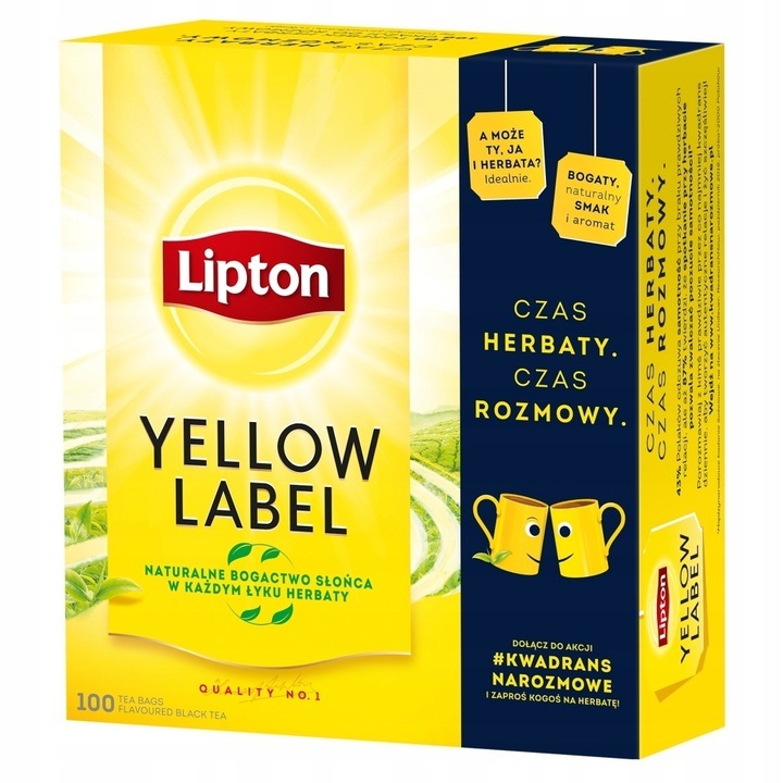 Lipton Yellow Label fekete tea, 92 tasak