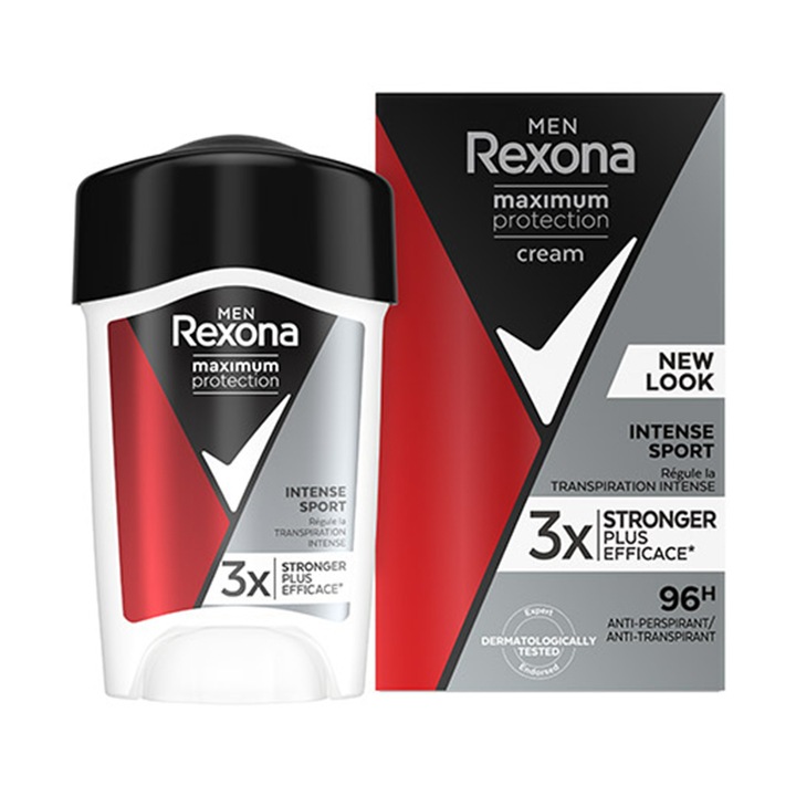 Férfi izzadásgátló Maximum Protection Intense Sport, Rexona, Nincs fehér folt, 45ml
