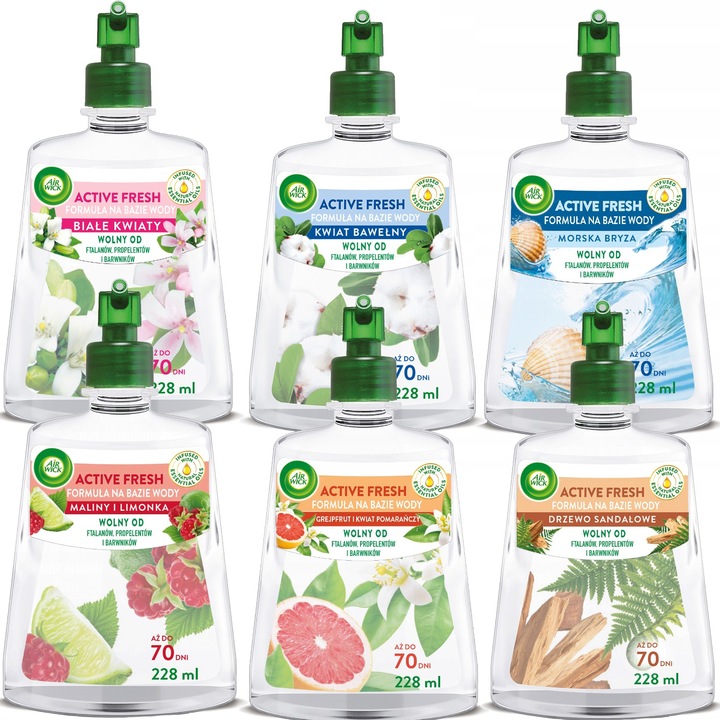 Set Odorizante Automate Air Wick 24/7 ACTIVE FRESH, 6x228ml