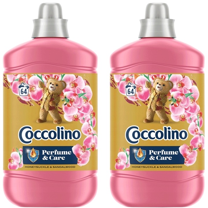 Комплект от 2 балсама за пране Coccolino Creations с орлови нокти и сандалово дърво, аромат на сандалово дърво, 1,6 л