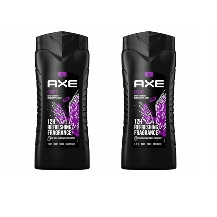 2 db-os Axe tusfürdő szett, 2x400ml