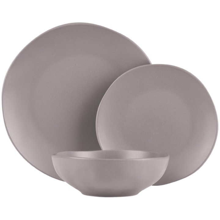 Сервиз за хранене Berlinger Haus Matte Taupe, Керамичен, 18 части