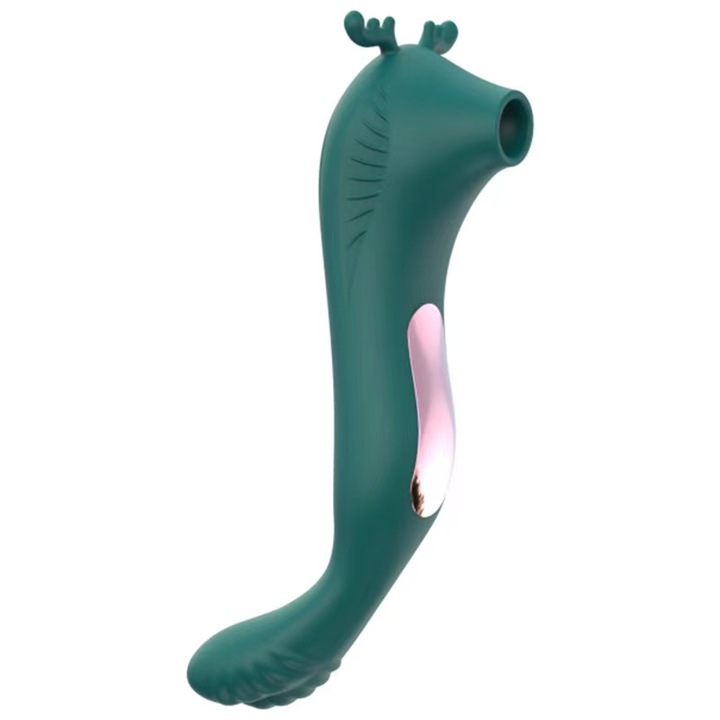 Вибратор, FairyKiss, 10 режима на интензивност/вибрация, водоустойчив, зелен, 16x4 см