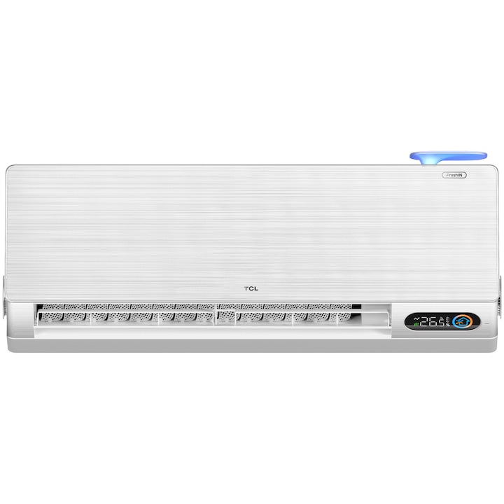 Aparat de aer conditionat TCL FreshIN TAC-12CHSD/FBI, WiFi, 12000 BTU, Clasa A+++, Smart Inverter, Incalzire, Fast Cooling & Heating, Functie ECO, I-Feel, Mod Sleep, Flux de aer 360°, Filtru QuadruPuri, Fresh O2