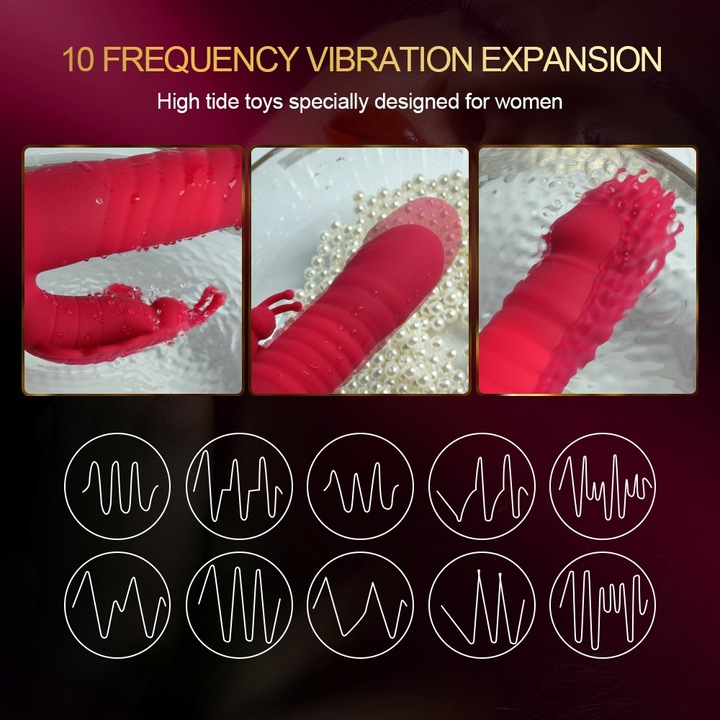 Вибратор FairyKiss, 22,5 см, Червен