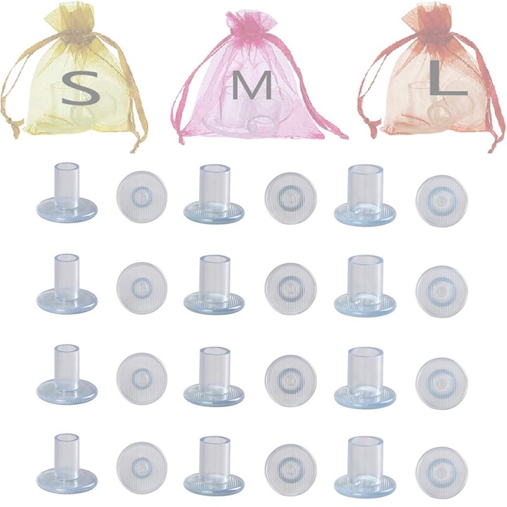 Set protectoare tocuri, Nybgyy, 12 perechi, S/M/L, transparent